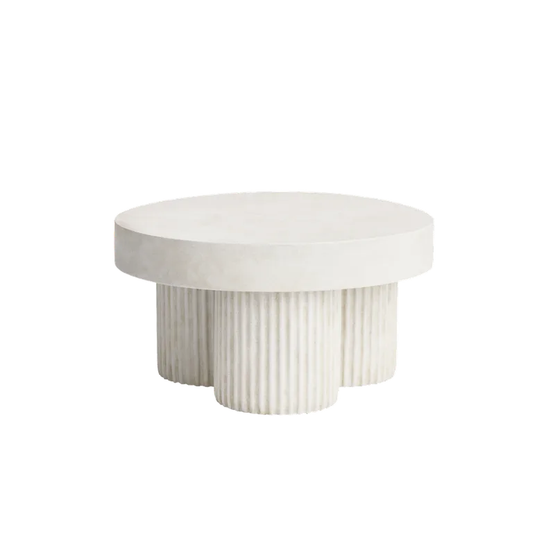 Gear Round Coffee Table | Ø 70 cm de NORR11 en Chalk – photo du produit