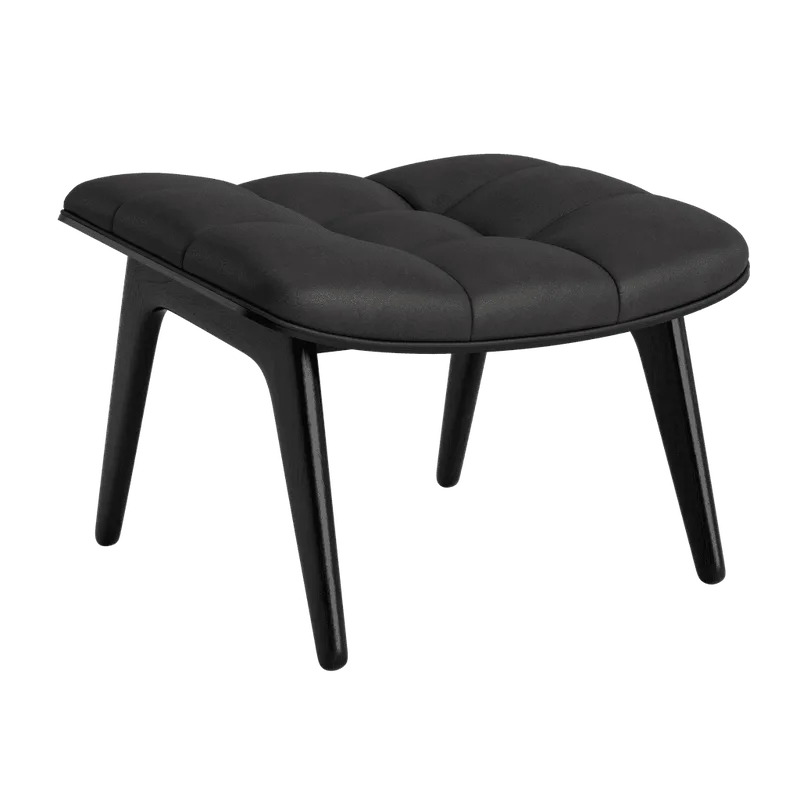 Mammoth Ottoman by NORR11 in Black Oak, Dunes Anthracite 21003 – product photo 2 of 2