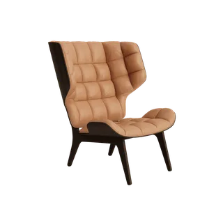 Mammoth Chair by NORR11 in Dark Smoked Oak, Dunes Camel 21004 – product photo 2 of 2