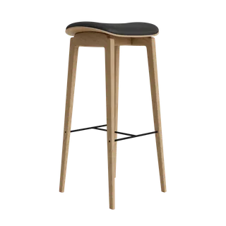 NY11 Counter & Bar w/o Backrest van NORR11 in Natural Oak, Dunes Anthrazite 21003, H75 – productfoto 2 van 2