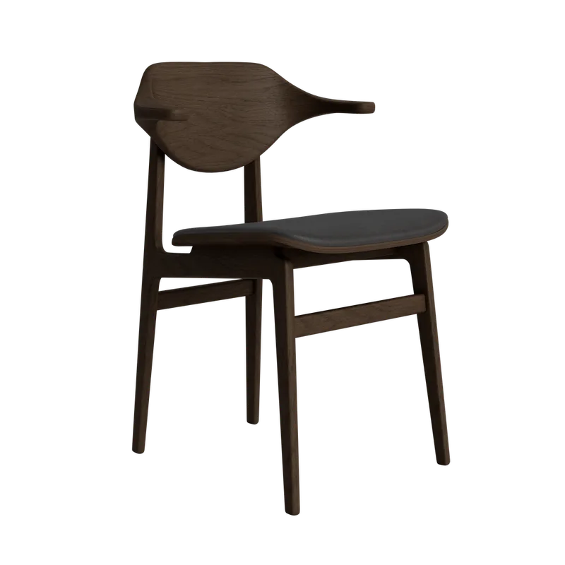 Bufala Chair von NORR11 in Dark Smoked Oak, Dunes Anthracite 21003 – Produktfoto