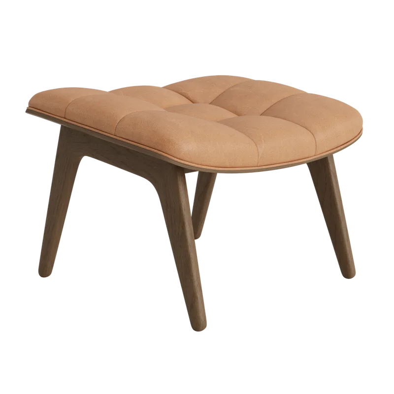 Mammoth Ottoman by NORR11 in Light Smoked Oak, Dunes Camel 21004 – product photo 2 of 2