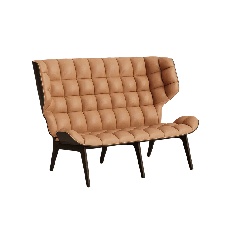 Mammoth Sofa by NORR11 in Dark Smoked Oak, Dunes Camel 21004 – product photo