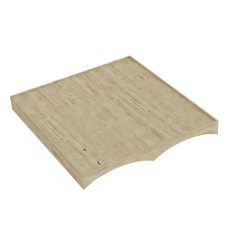 Studio Tray Double van NORR11 in Travertine – productfoto
