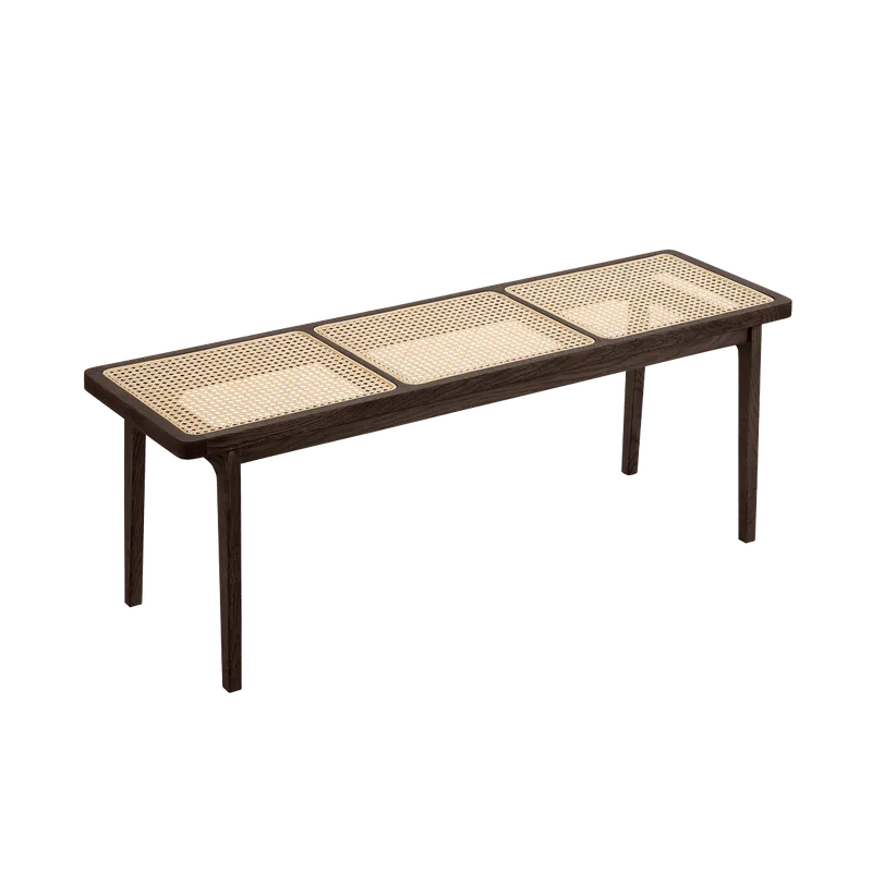 Le Roi Bench von NORR11 in Dark Smoked Ash – Produktfoto