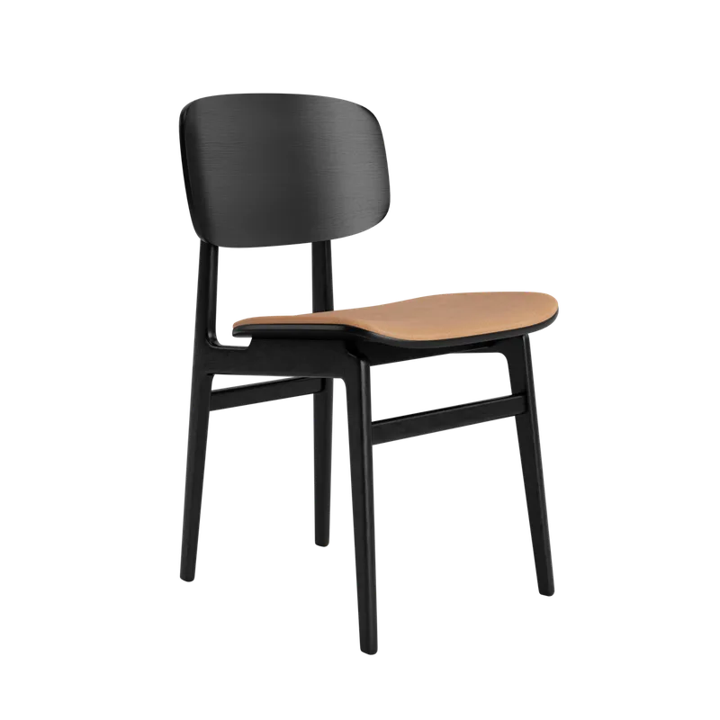 NY11 Chair by NORR11 in Black Oak, Seat – Dunes Camel 21004 – product photo 2 of 2