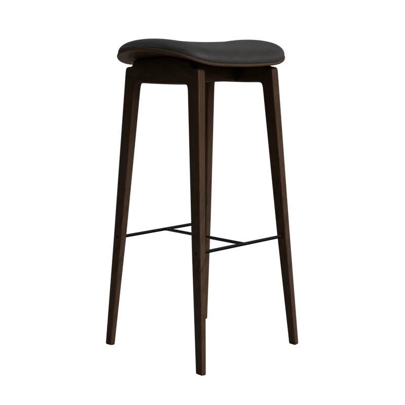 NY11 Counter & Bar w/o Backrest by NORR11 in Dark Smoked Oak, Dunes Anthrazite 21003, H75 – product photo 2 of 2