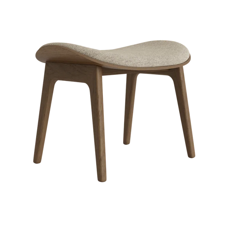 Elephant Ottoman by NORR11 in Light Smoked Oak, Front – Barnum 003 – product photo 2 of 2