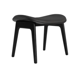 Elephant Ottoman by NORR11 in Black Oak, Front – Dunes Anthracite 21003 – product photo 2 of 2