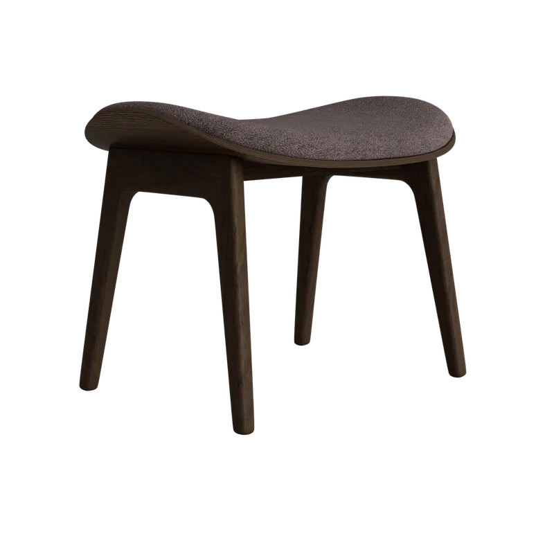 Elephant Ottoman de NORR11 en Dark Smoked Oak, Front – Barnum 011 – photo du produit 2 sur 2