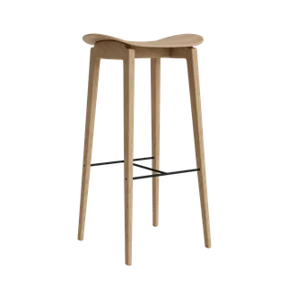 NY11 Counter & Bar w/o Backrest de NORR11 en Natural Oak, Aucun, H75 – photo du produit 2 sur 2