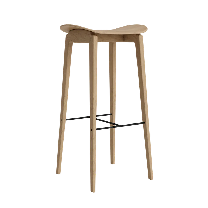 NY11 Counter & Bar w/o Backrest de NORR11 en Natural Oak, Aucun, H75 – photo du produit 2 sur 2