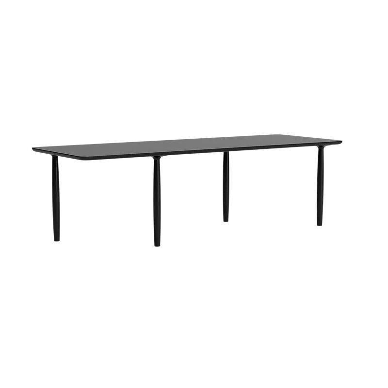 Oku Dining Table Rect. by NORR11 in 250 cm, Black Oak – product photo