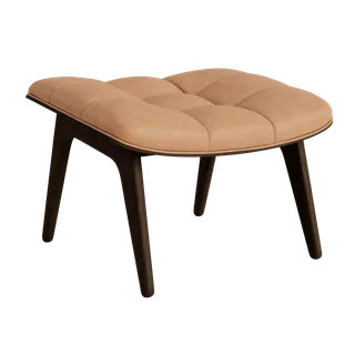 Mammoth Ottoman by NORR11 in Dark Smoked Oak, Dunes Camel 21004 – product photo 2 of 2