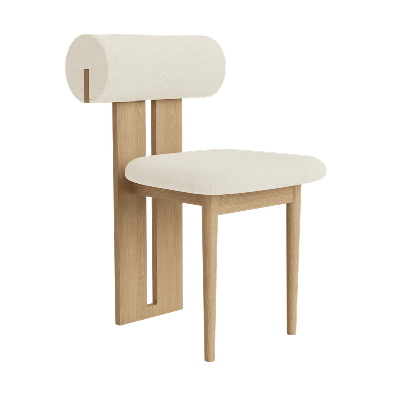 Hippo Chair | Wood by NORR11 in Natural Oak, Barnum 024 – product photo 2 of 2