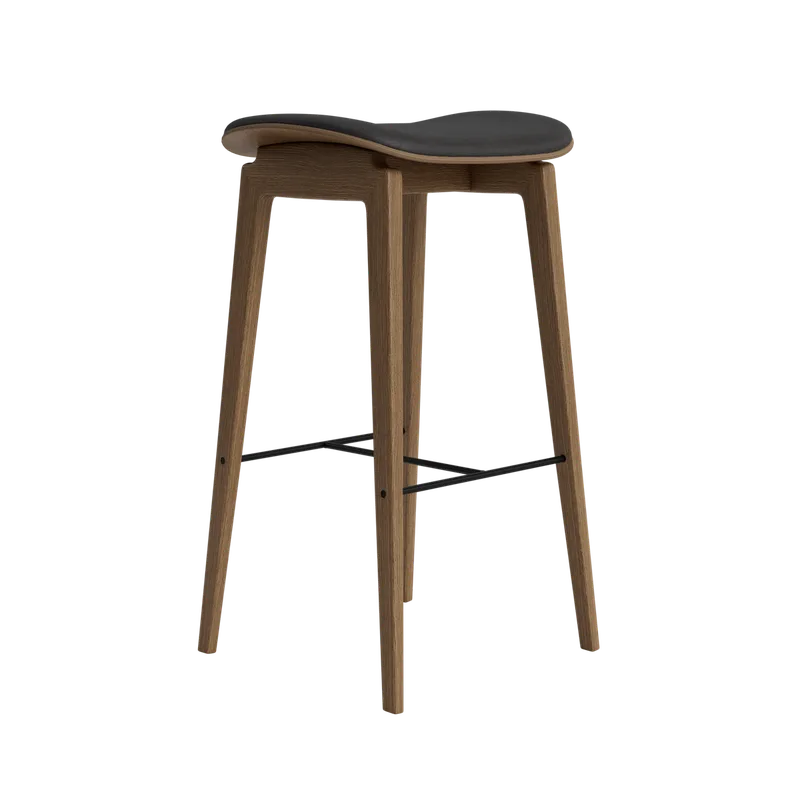 NY11 Counter & Bar w/o Backrest by NORR11 in Light Smoked Oak, Dunes Anthrazite 21003, H65 – product photo 2 of 2