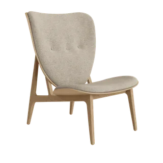 Elephant Lounge Chair by NORR11 in Natural Oak, Front – Barnum 003 – product photo 2 of 2