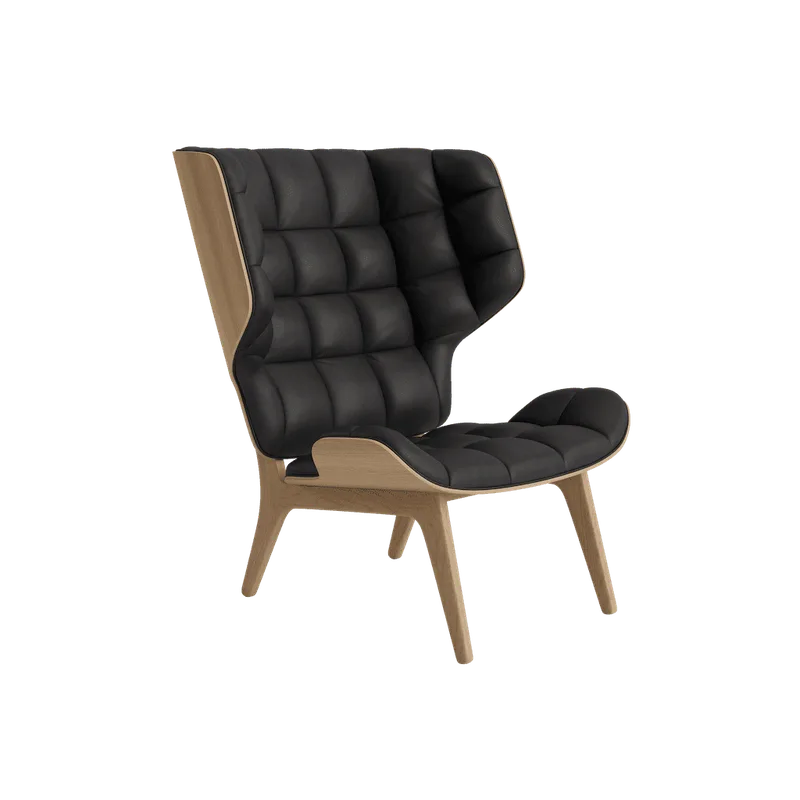 Mammoth Chair by NORR11 in Natural Oak, Dunes Anthracite 21003 – product photo 2 of 2