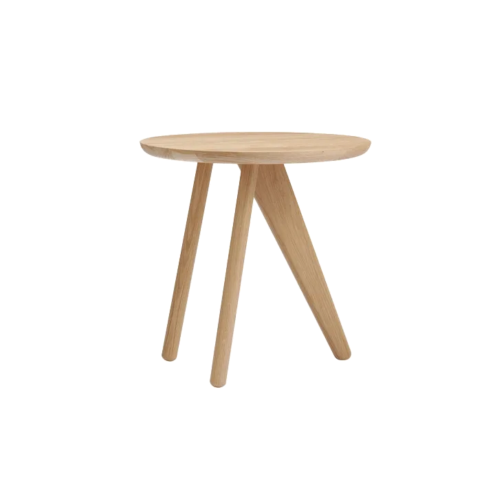 Fin Side Table van NORR11 in Natural Oak – productfoto