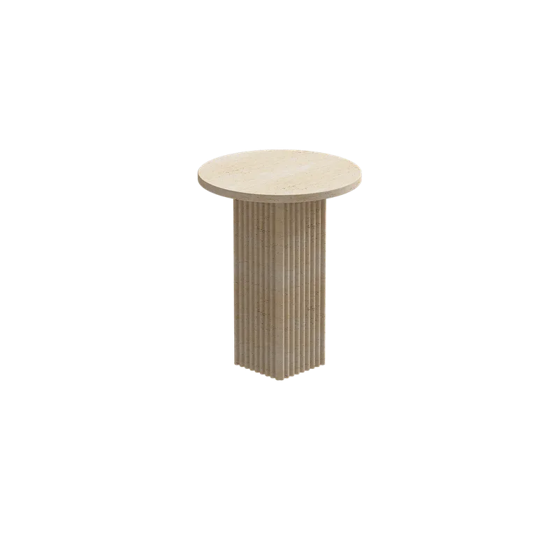 Soho Side Table von NORR11 in Travertine – Produktfoto