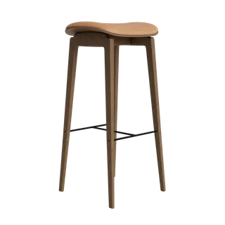 NY11 Counter & Bar w/o Backrest by NORR11 in Light Smoked Oak, Dunes Camel 21004, H75 – product photo 2 of 2