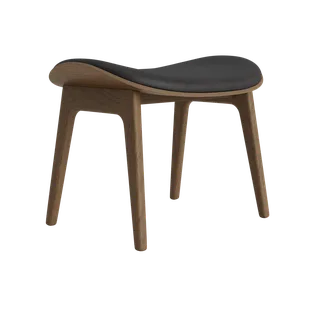 Elephant Ottoman by NORR11 in Light Smoked Oak, Front – Dunes Anthracite 21003 – product photo 2 of 2