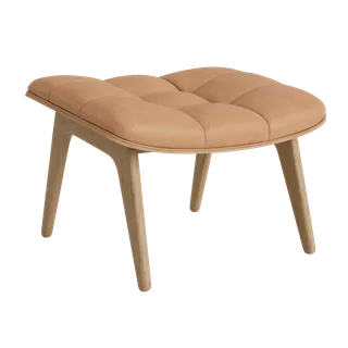 Mammoth Ottoman de NORR11 en Natural Oak, Dunes Camel 21004 – photo du produit 2 sur 2