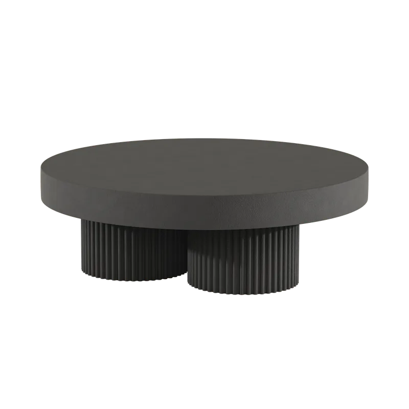 Gear Round Coffee Table | Ø 120 cm von NORR11 in Earth – Produktfoto