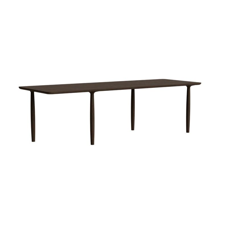 Oku Dining Table Rect. by NORR11 in 250 cm, Dark Smoked Oak – product photo