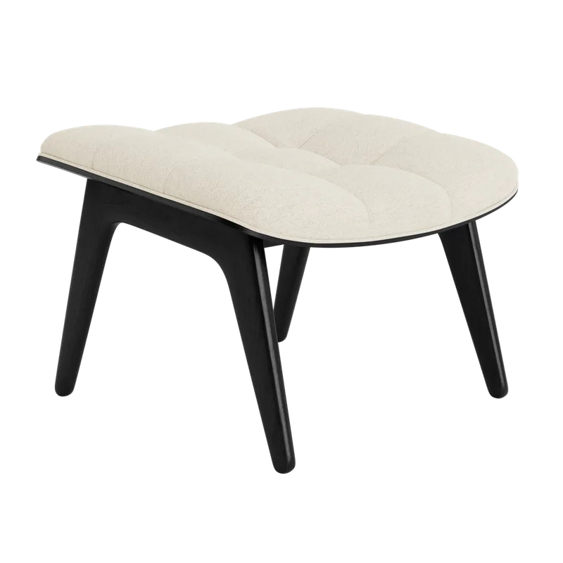 Mammoth Ottoman van NORR11 in Black Oak, Barnum 024 – productfoto 2 van 2