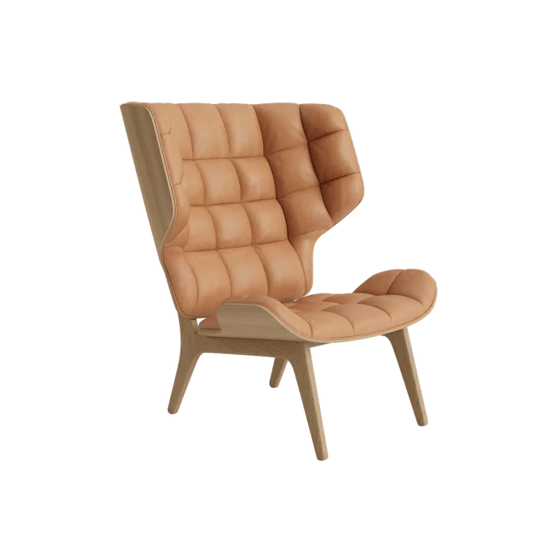 Mammoth Chair by NORR11 in Natural Oak, Dunes Camel 21004 – product photo 2 of 2