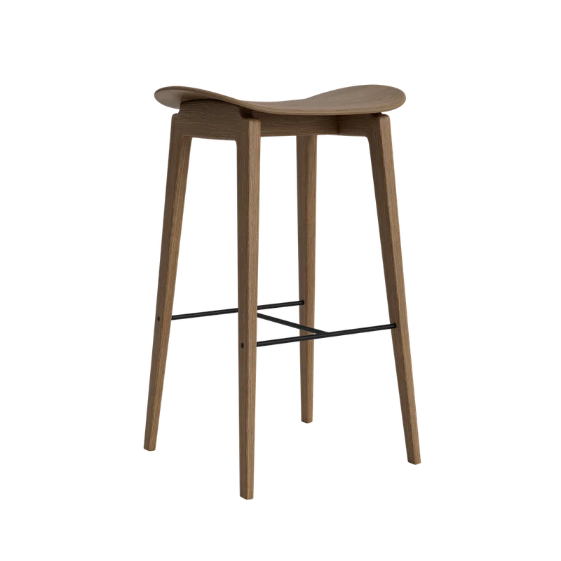 NY11 Counter & Bar w/o Backrest von NORR11 in Light Smoked Oak, Ohne, H65 – Produktfoto 2 von 2