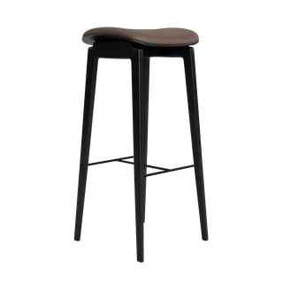 NY11 Counter & Bar w/o Backrest by NORR11 in Black Oak, Dunes Dark Brown 21001, H75 – product photo 2 of 2