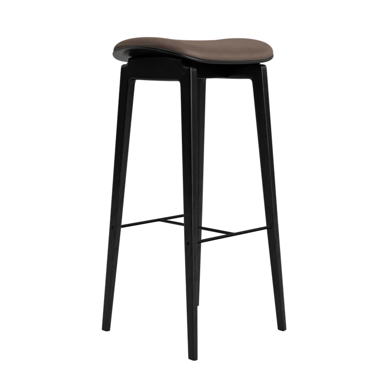 NY11 Counter & Bar w/o Backrest by NORR11 in Black Oak, Dunes Dark Brown 21001, H75 – product photo 2 of 2