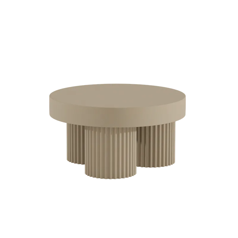 Gear Round Coffee Table | Ø 70 cm von NORR11 in Chai – Produktfoto