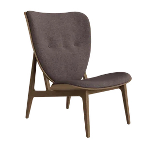 Elephant Lounge Chair van NORR11 in Light Smoked Oak, Front – Barnum 011 – productfoto 2 van 2