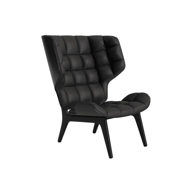 Mammoth Chair by NORR11 in Black Oak, Dunes Anthracite 21003 – product photo 2 of 2