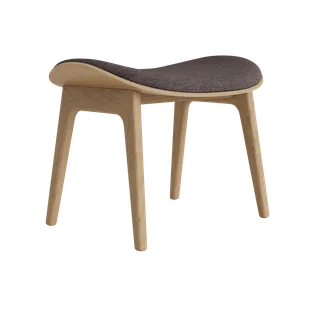 Elephant Ottoman von NORR11 in Natural Oak, Front – Barnum 011 – Produktfoto 2 von 2