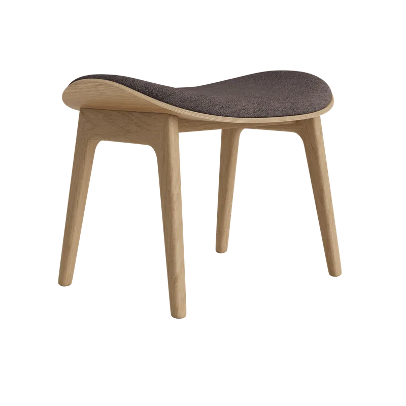Elephant Ottoman von NORR11 in Natural Oak, Front – Barnum 011 – Produktfoto 2 von 2
