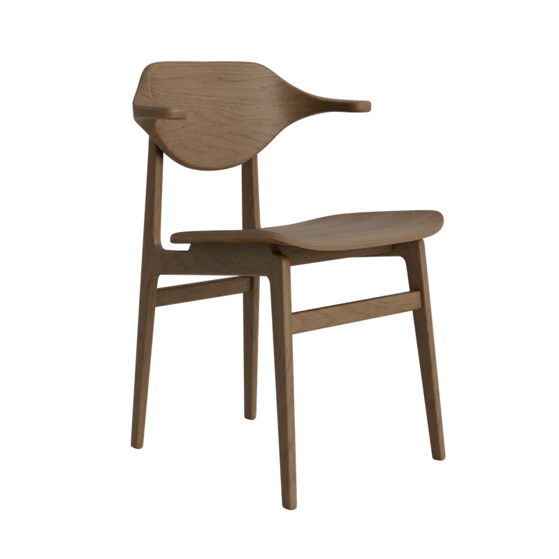 Bufala Chair van NORR11 in Light Smoked Oak, Geen – productfoto