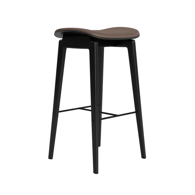 NY11 Counter & Bar w/o Backrest by NORR11 in Black Oak, Dunes Dark Brown 21001, H65 – product photo 2 of 2