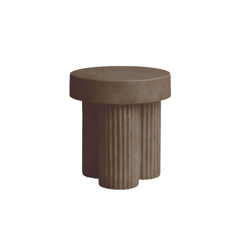 Gear Round Side Table | Ø 45 cm by NORR11 in Clay – product photo