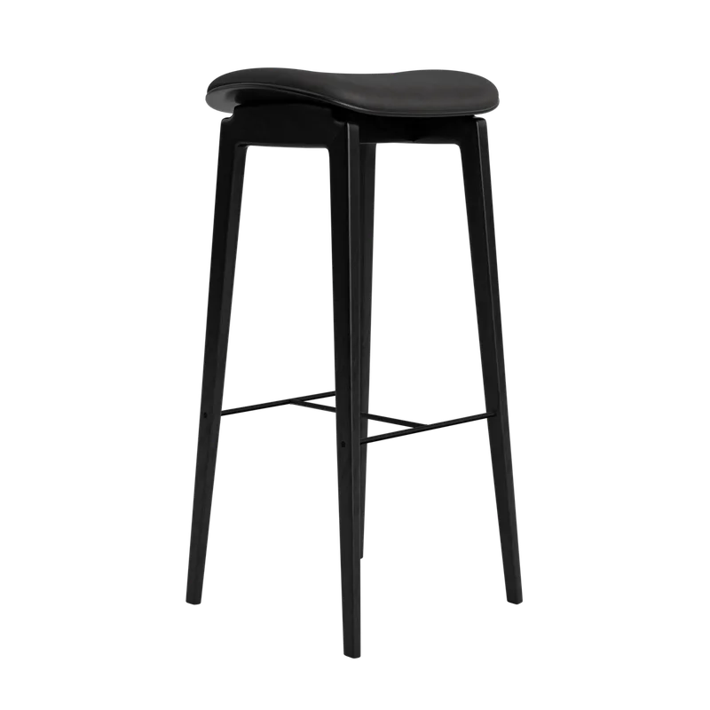 NY11 Counter & Bar w/o Backrest by NORR11 in Black Oak, Dunes Anthrazite 21003, H75 – product photo 2 of 2