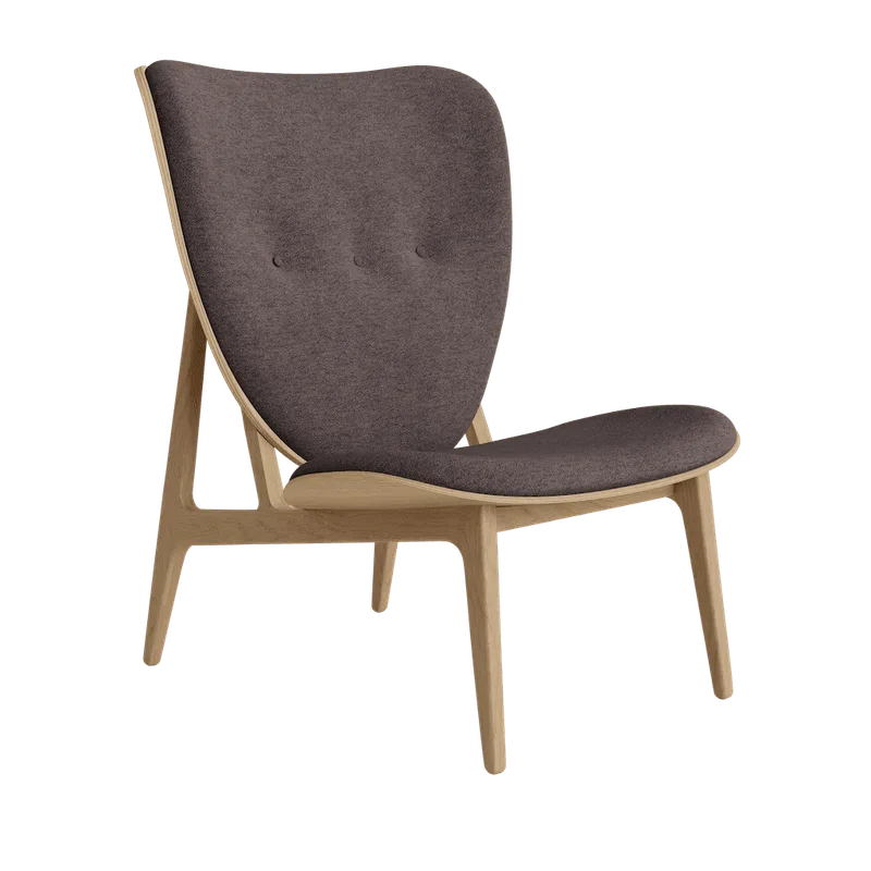 Elephant Lounge Chair van NORR11 in Natural Oak, Front – Barnum 011 – productfoto 2 van 2