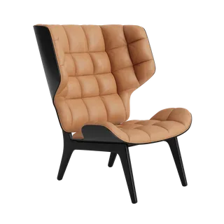 Mammoth Chair by NORR11 in Black Oak, Dunes Camel 21004 – product photo 2 of 2