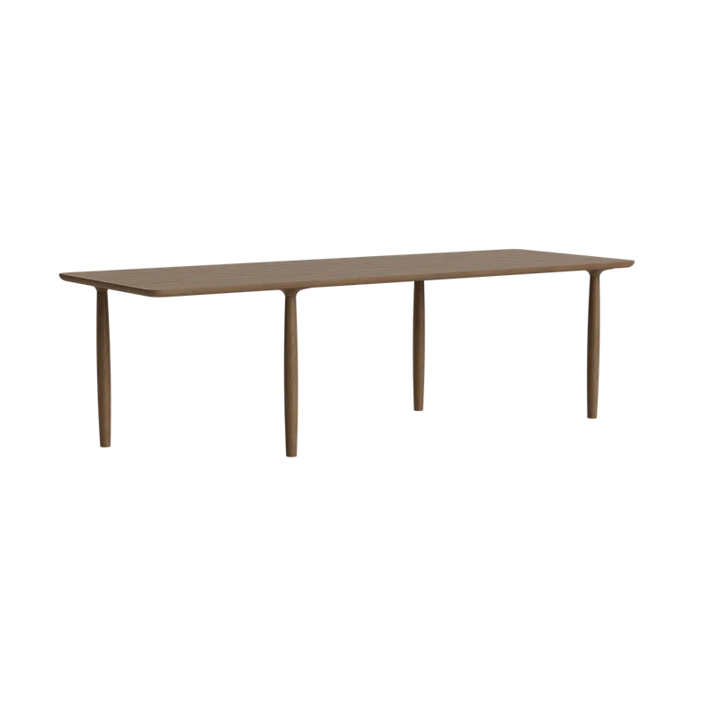 Oku Dining Table Rect. by NORR11 in 250 cm, Light Smoked Oak – product photo