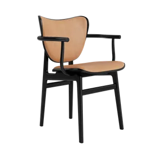 Elephant Armchair by NORR11 in Black Oak, Dunes Camel 21004 – product photo 2 of 2