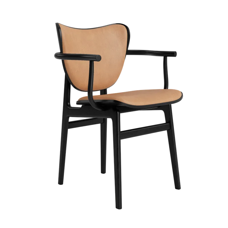 Elephant Armchair by NORR11 in Black Oak, Dunes Camel 21004 – product photo 2 of 2