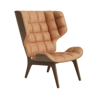 Mammoth Chair by NORR11 in Light Smoked Oak, Dunes Camel 21004 – product photo 2 of 2