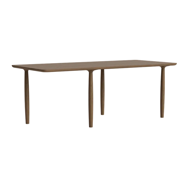 Oku Dining Table Rect. van NORR11 in 200 cm, Light Smoked Oak – productfoto